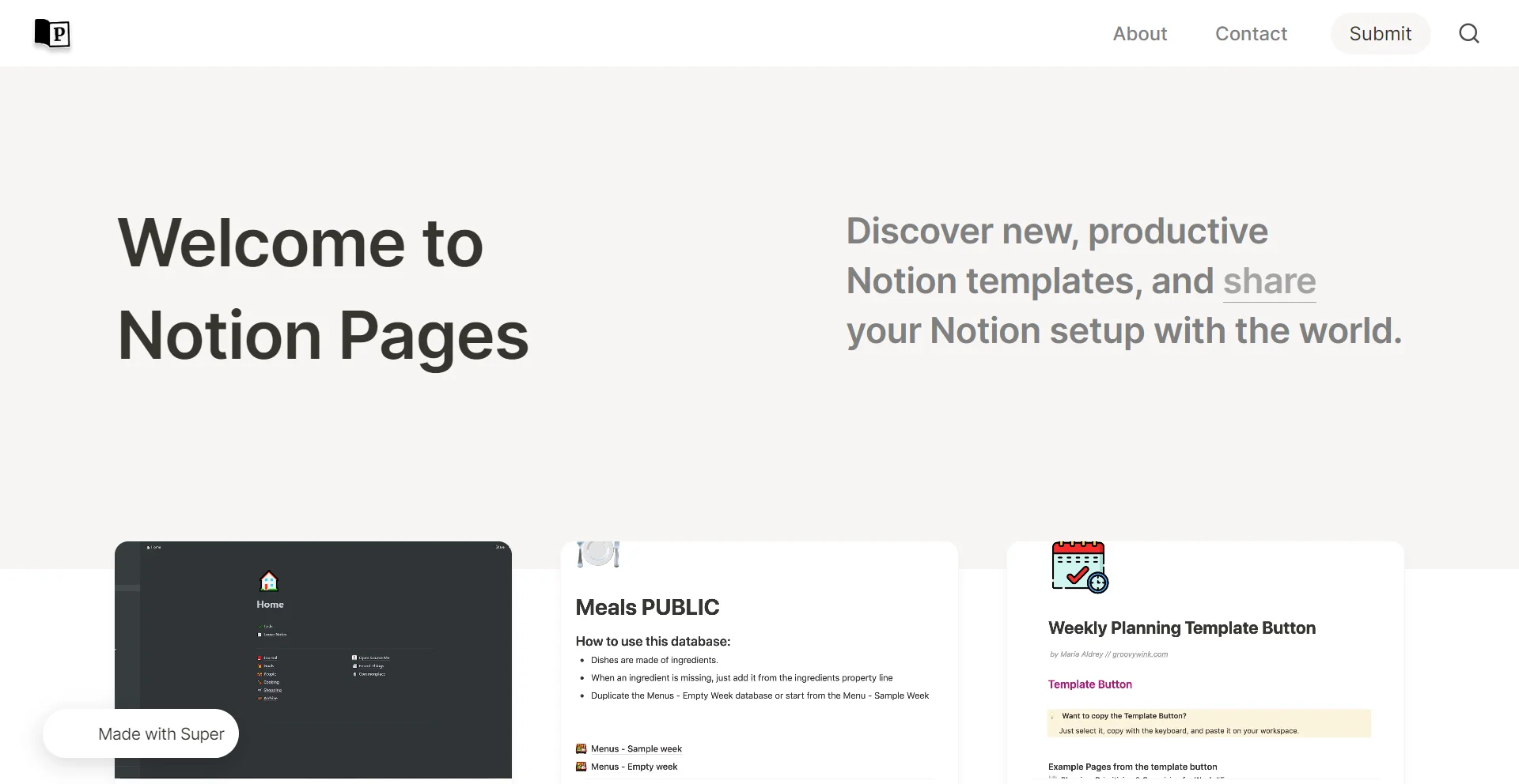 Notion Pages