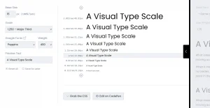 Type Scale
